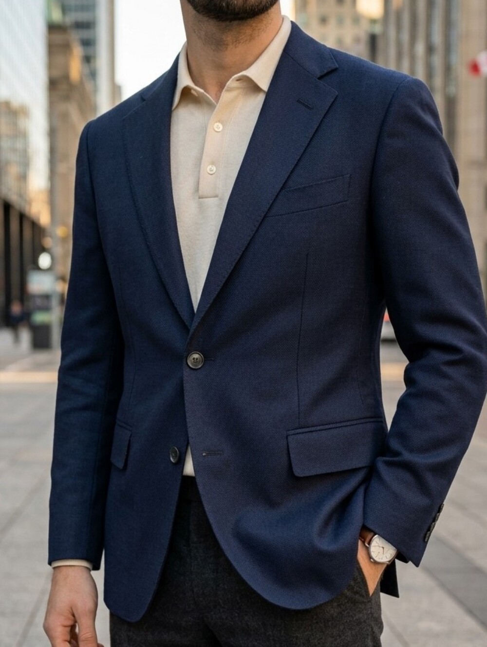🇨🇦COPPLEY Navy Single-Breasted Sport Coat
